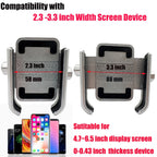 Universal Motorcycle Phone Holder for Bike Handlebar Clip