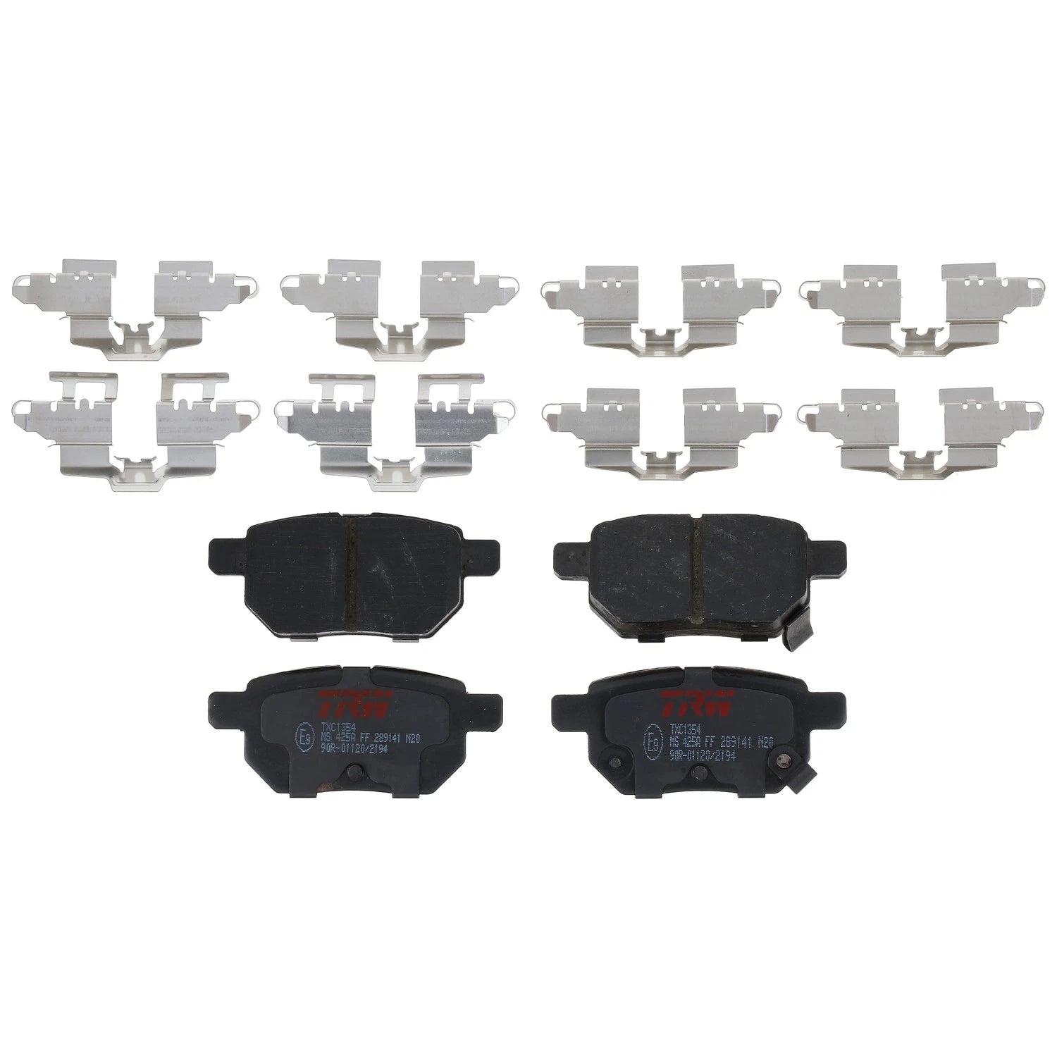 Set of 4 Disc Brake Pads for Toyota Corolla (2009–2010)