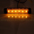 Set of 10 Waterproof Side Marker Turn Signal Lights for Truck Trailer