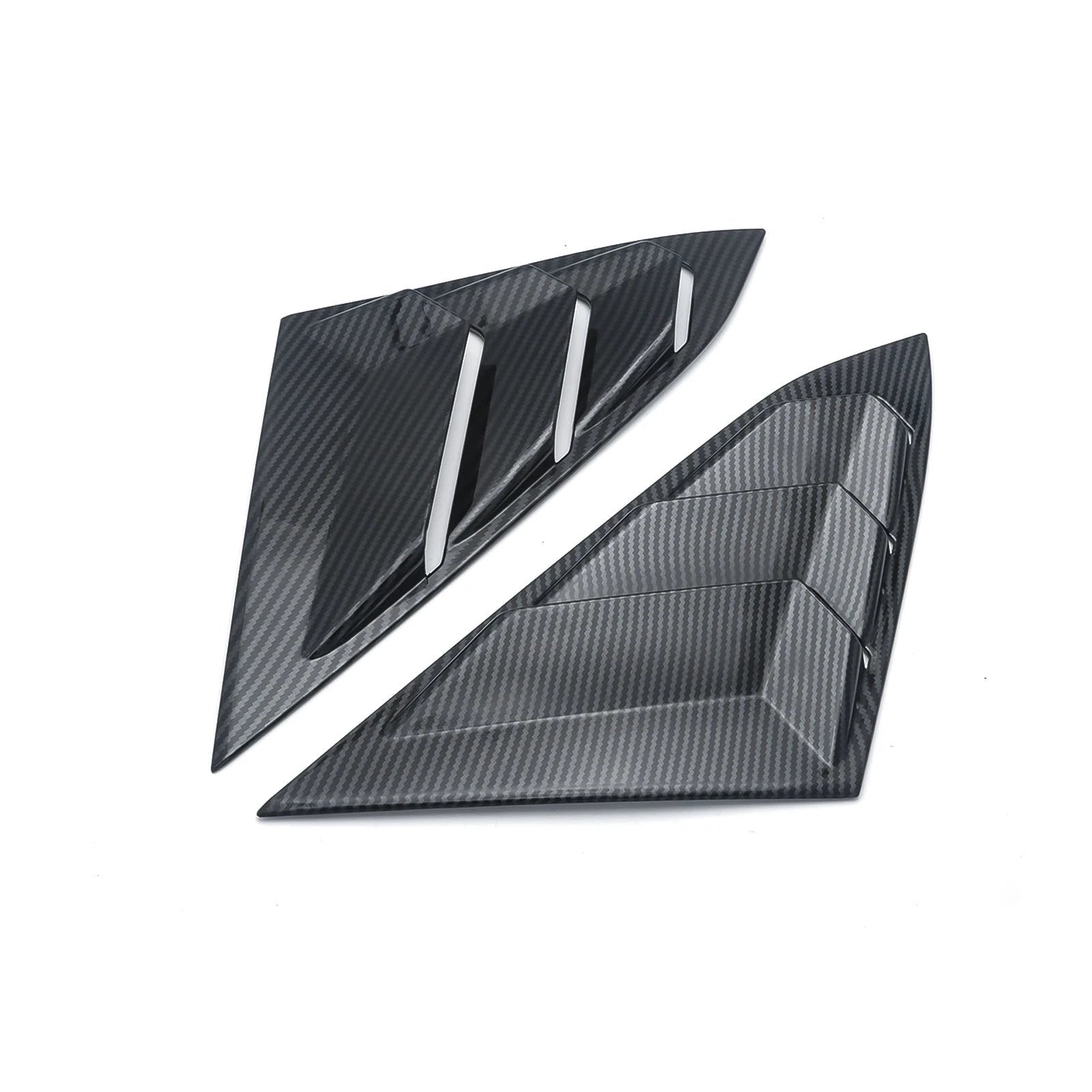 Carbon Fiber Rear Side Window Louver Trim for Honda Civic (2016-2021)