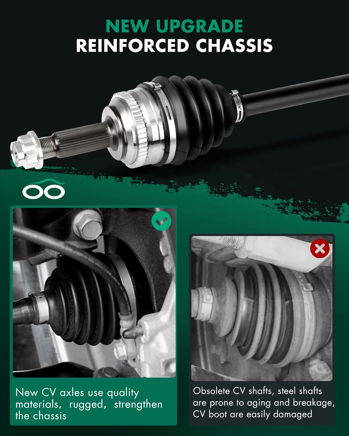 Front Left CV Axle Shaft Assembly for Toyota Corolla 1.8L (2009–2017)