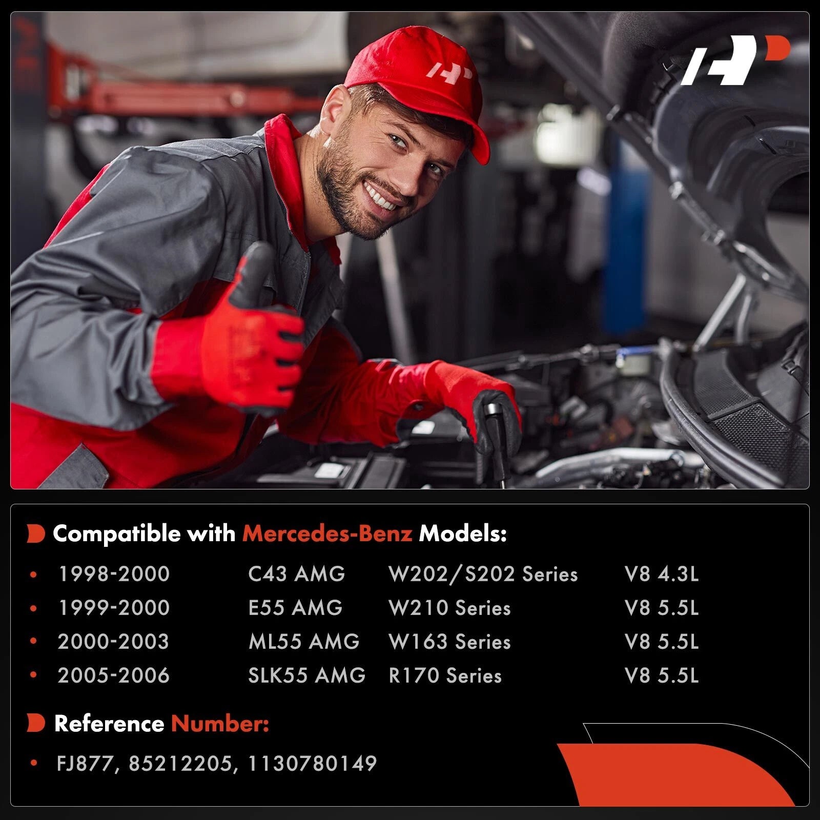 8x Fuel Injector for Mercedes-Benz ML55 AMG (2000–2003)