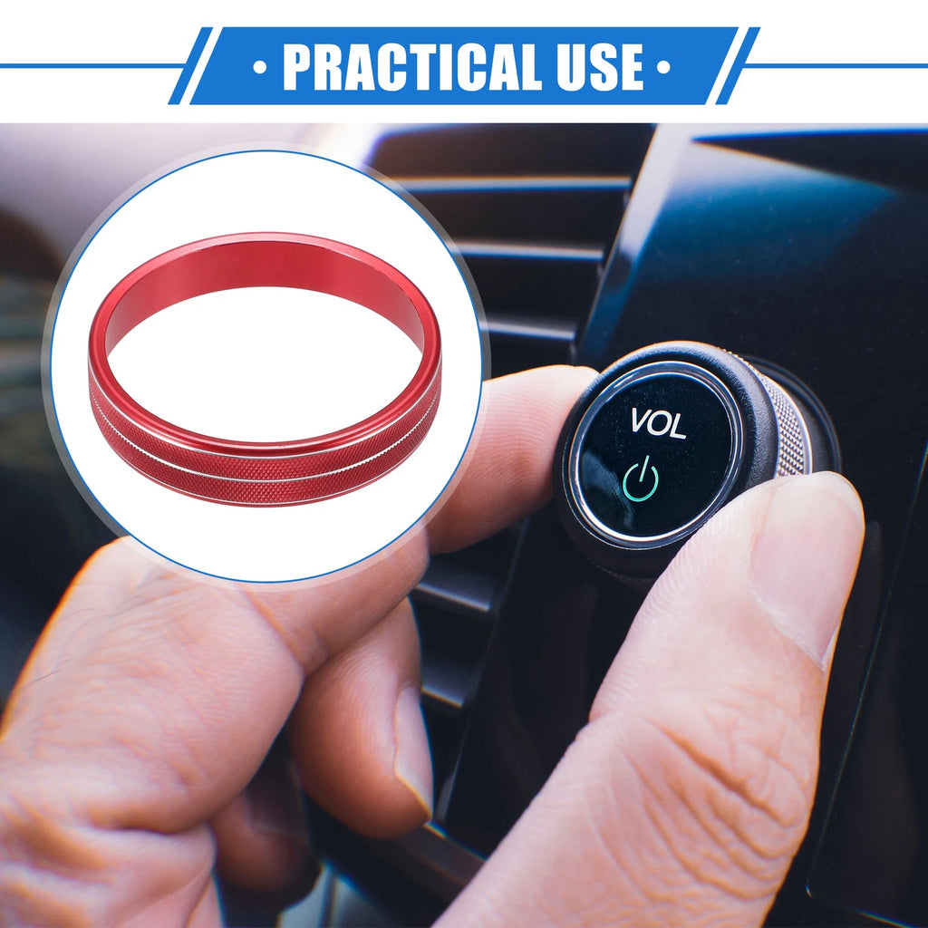 2X AC Switch Knob Cover for Dodge Ram 1500 2500 3500 (2010–2012) Red 703820783534