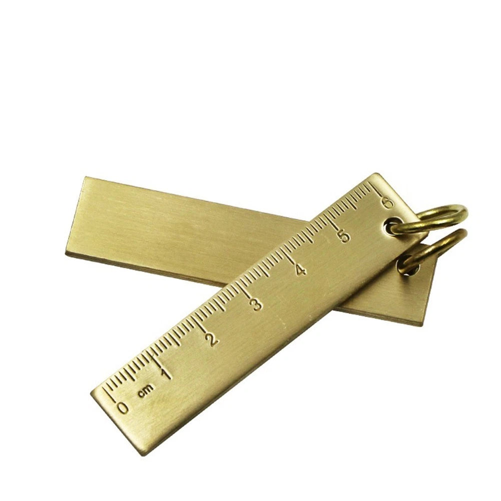 Copper Ruler 6cm Thickened 3mm for Key Pendant