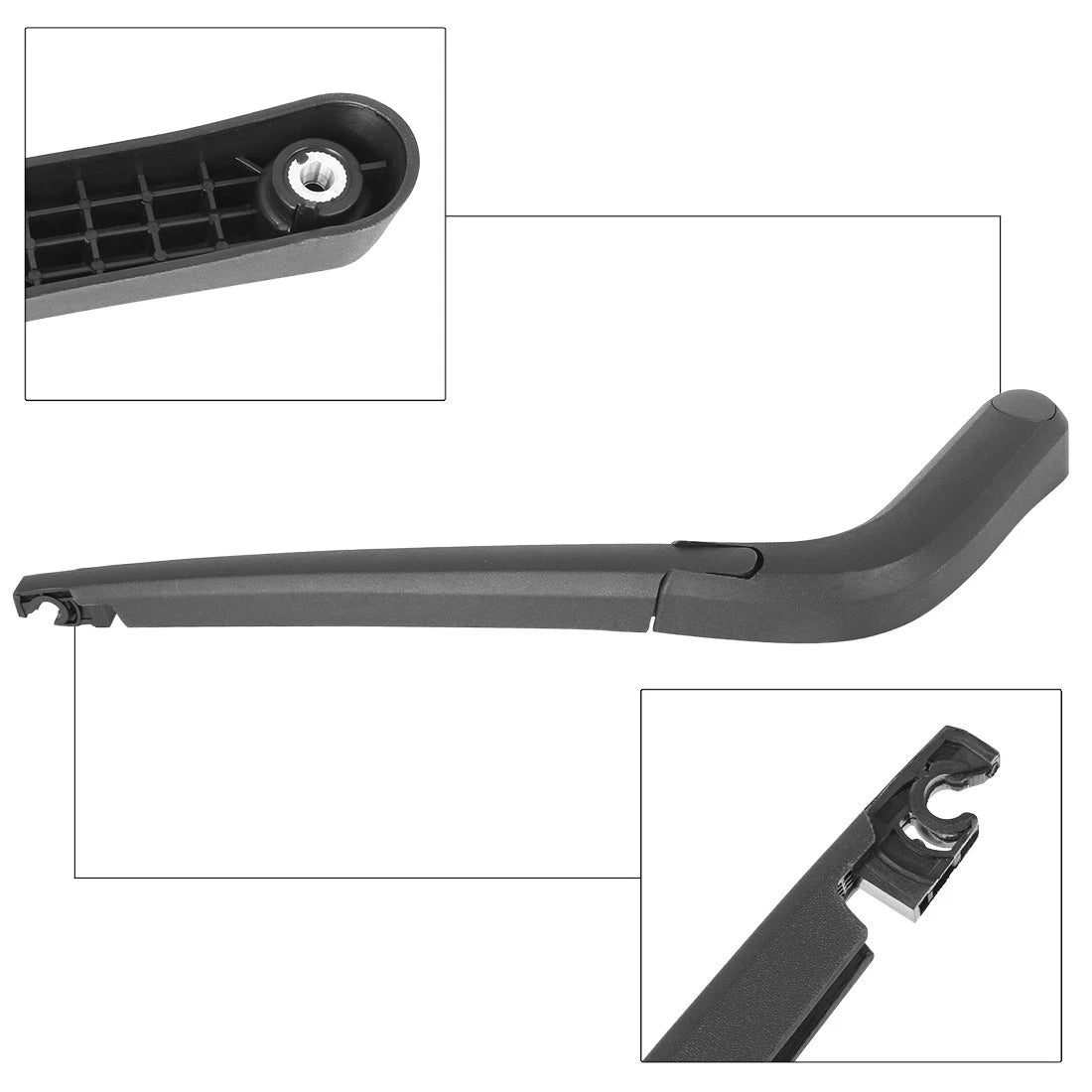 Set of 2 Rear Windshield Wiper Blade Arms 380mm for Chevy Spark (2013–2015) Spark EV (2014–2016)