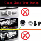 CD Audio Control Button Knob Cover for 2012-2015 Benz W166 ML GL (2012-2015)