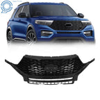 Front Upper Grille Assembly for Ford Explorer ST (2020–2021) Gloss Black