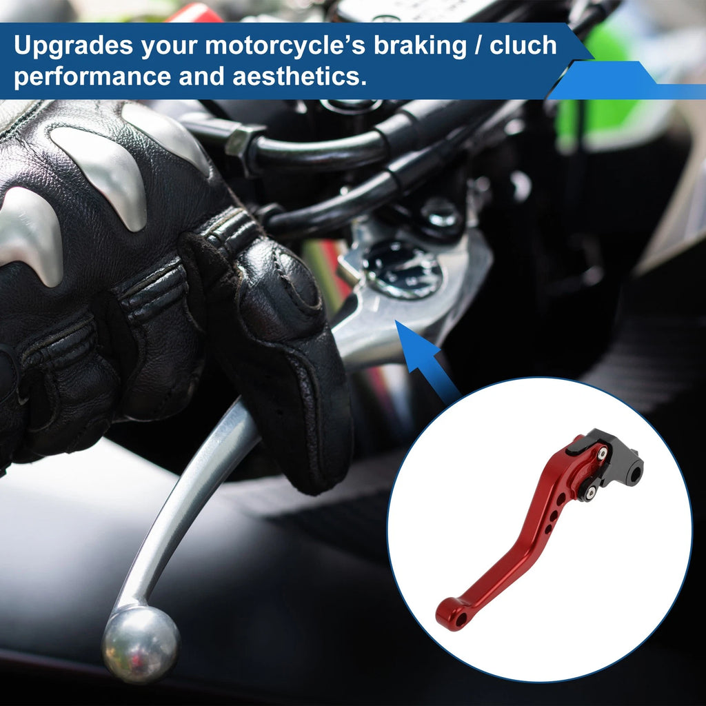 Adjustable Short Brake Clutch Lever Set for Honda Fury/VTX1300CX (2009–2018) Red