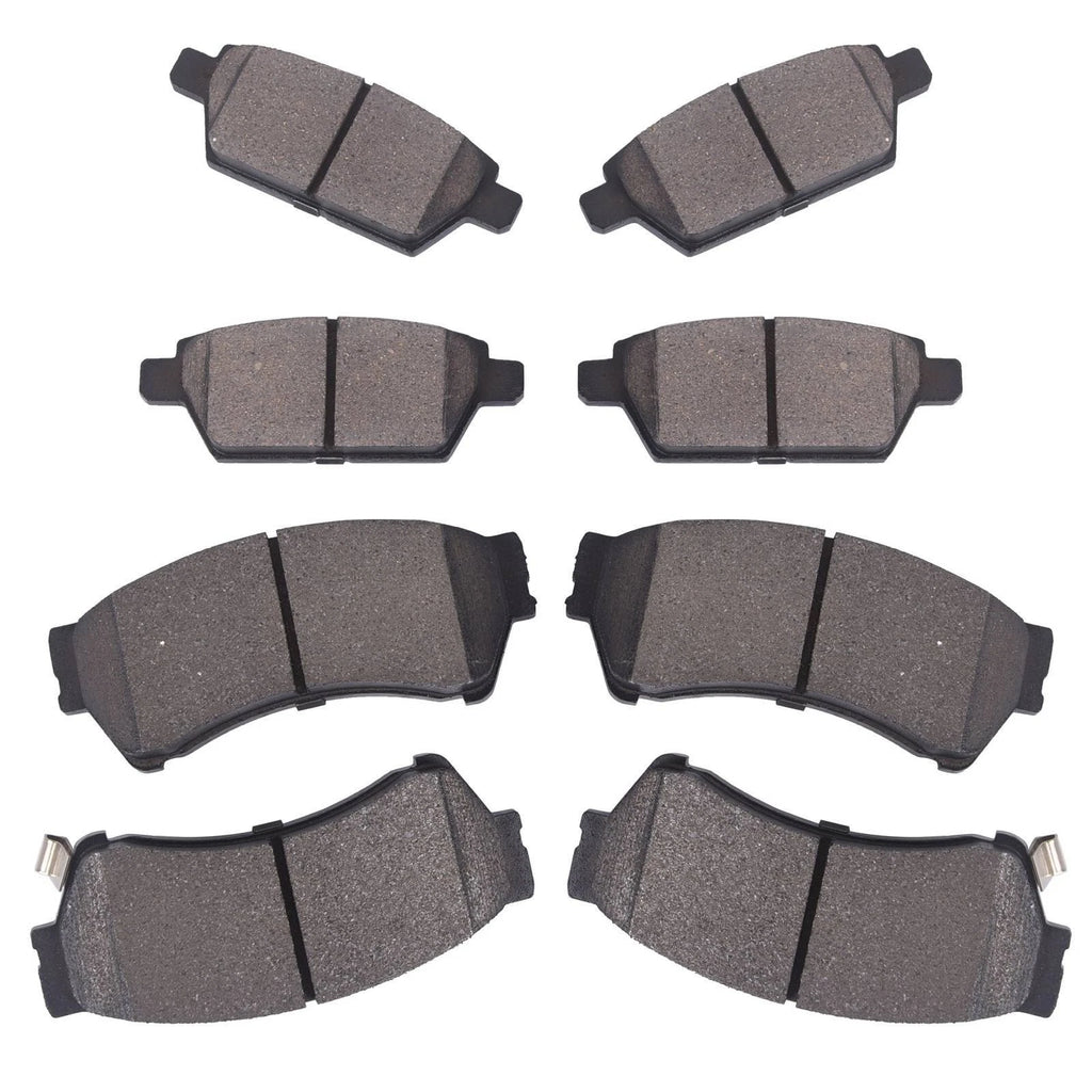 Set of 4 Ceramic Brake Pads for Ford Fusion Lincoln MKZ Mazda 6 (2013–2020)
