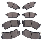 Set of 4 Ceramic Brake Pads for Ford Fusion Lincoln MKZ Mazda 6 (2013–2020)