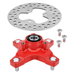 Front Left or Right Red Wheel Hub w/ Brake Disc for Honda Sportrax 250 (2001–2008)