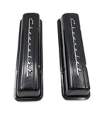 Valve Covers for Chevrolet SBC Small Block Black Script No Holes (1938–1969)