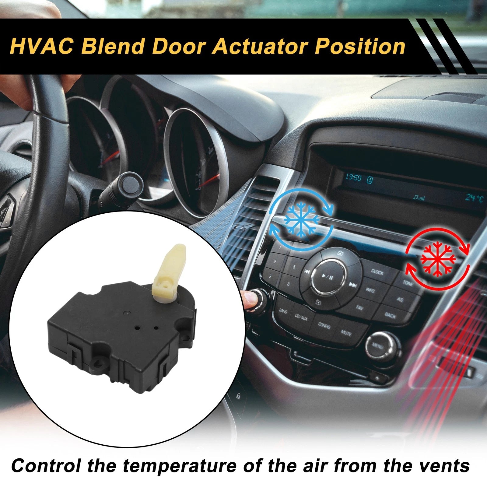 HVAC Heater Blend Door Actuator for Chevrolet Venture (2005) No. 1572792