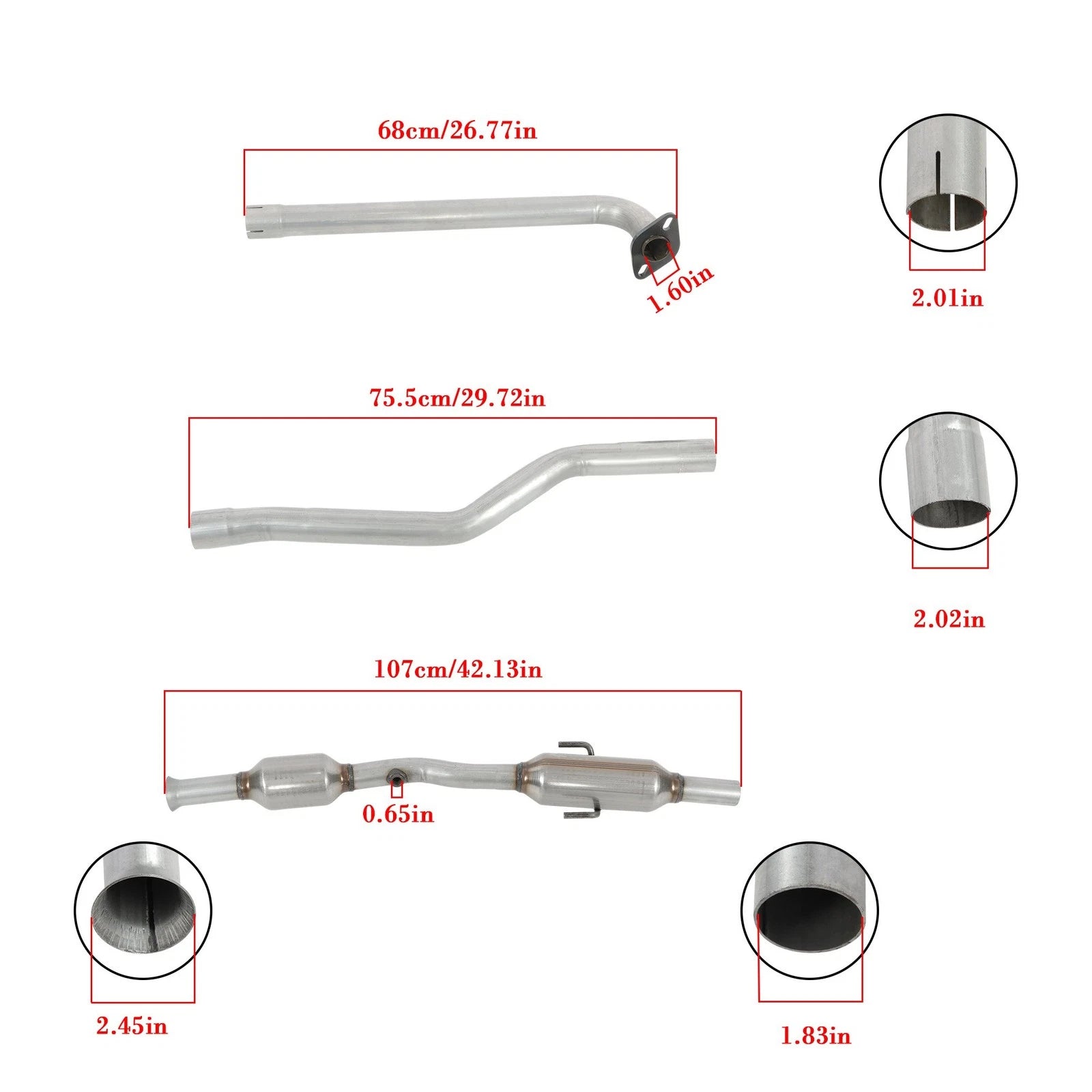 Catalytic Converter 642939 for Chevrolet Prizm Toyota Corolla 1.8L L4 (1998–2002)