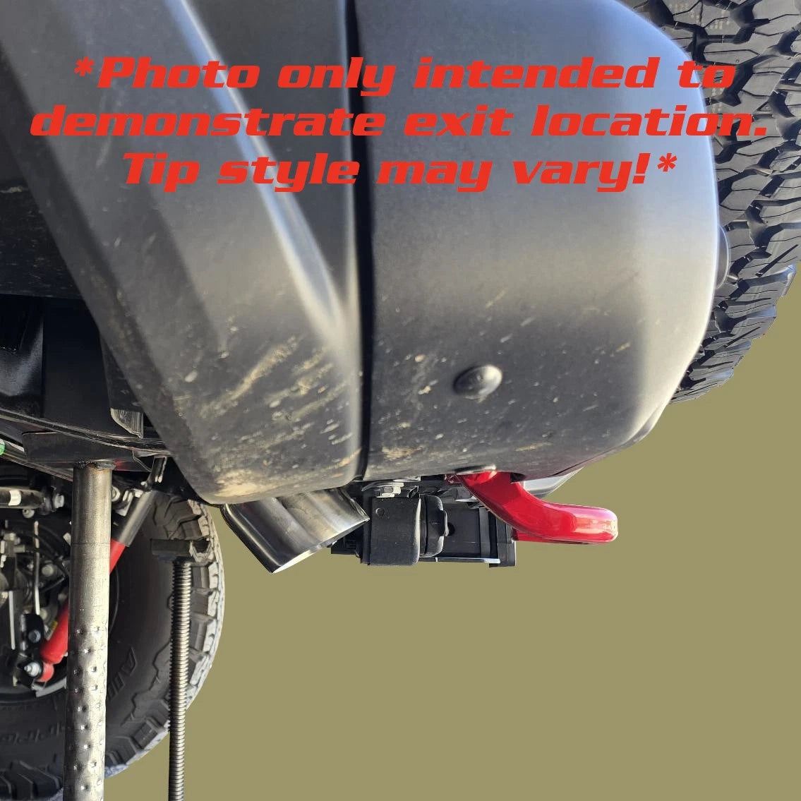 2.5" High Clearance Muffler Delete for Jeep Wrangler (2018-2025) Polished Tip
