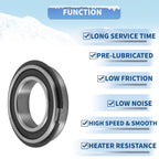 Deep Groove Ball Bearings 25x42x9mm for Various Models (6905NR2RS)