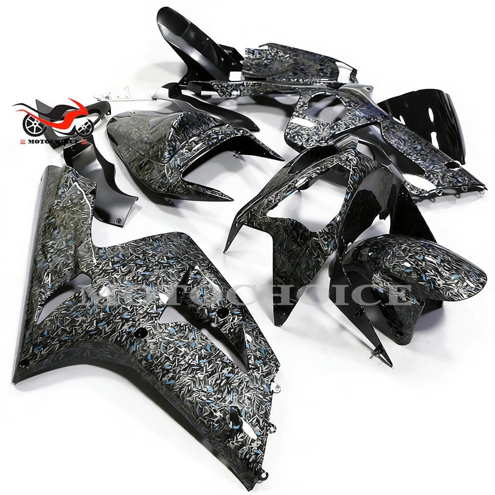 Forged Carbon Fiber Fairing Body Kit for Kawasaki Ninja ZX6R (2003–2004)