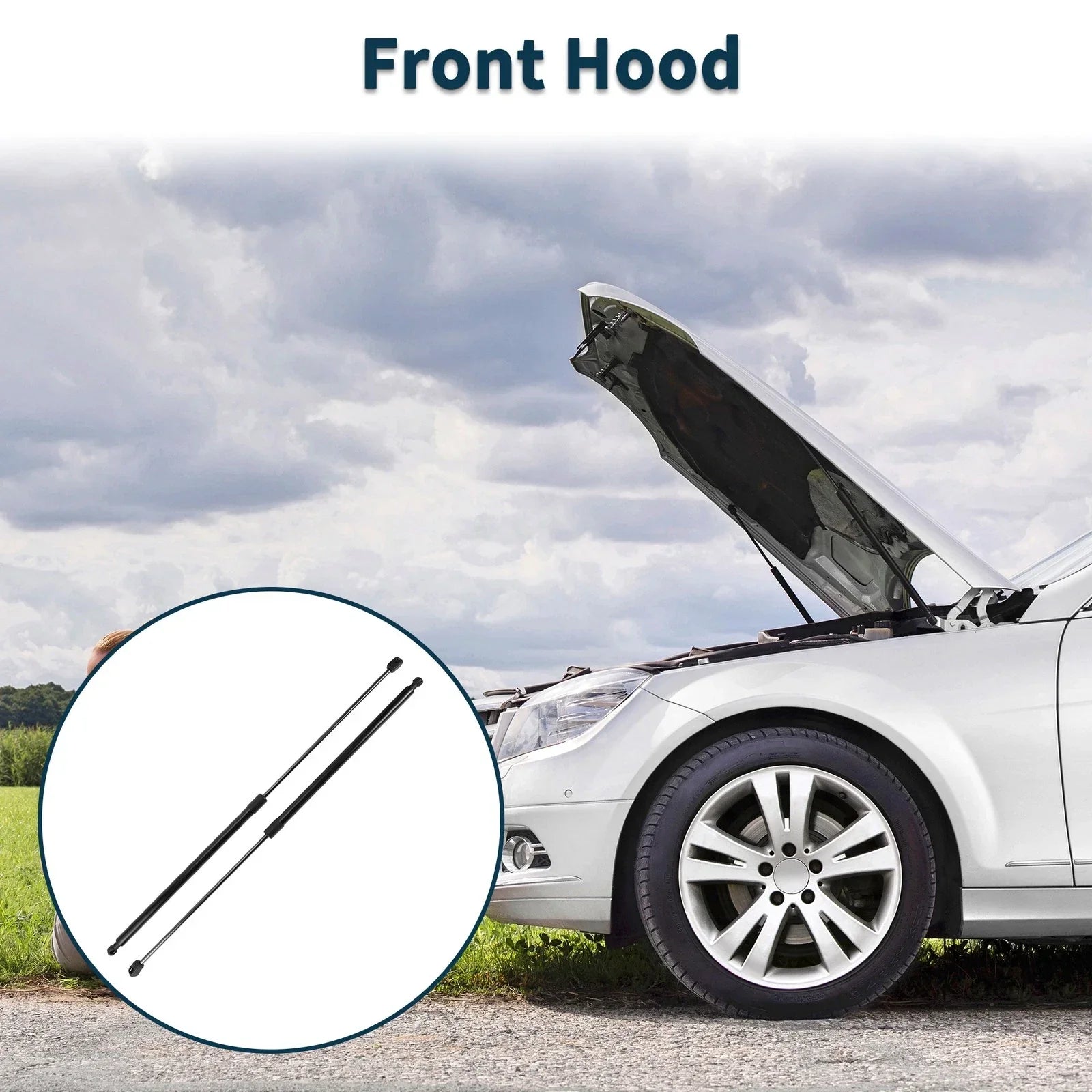 Front Hood Lift Supports Struts for BMW 745i/745Li (2002-2005)