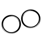 Door Speaker Ring Cover Trim for BMW 3 Series E36 (1991-1999) Black