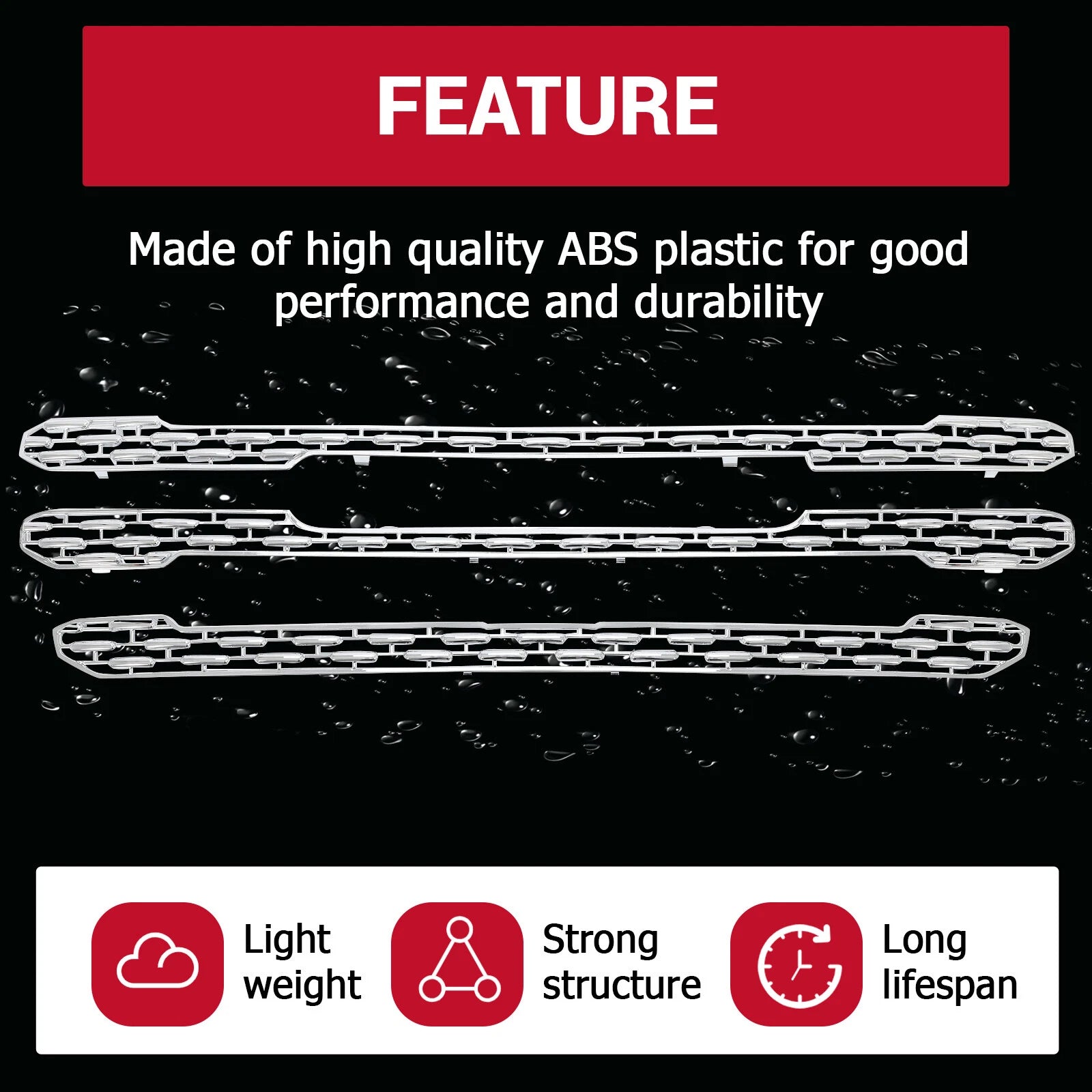 Chrome Grille Mesh Insert Overlay for GMC Sierra 1500 SLT (2019–2022)