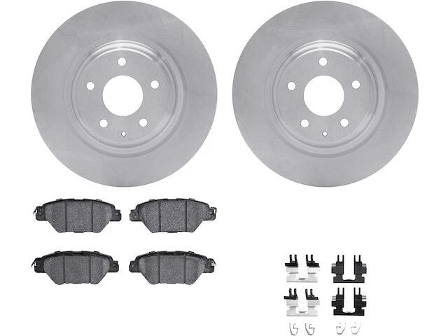 Rear Brake Pad and Rotor Kit for Mazda CX-9 (2016–2023) QV353HC
