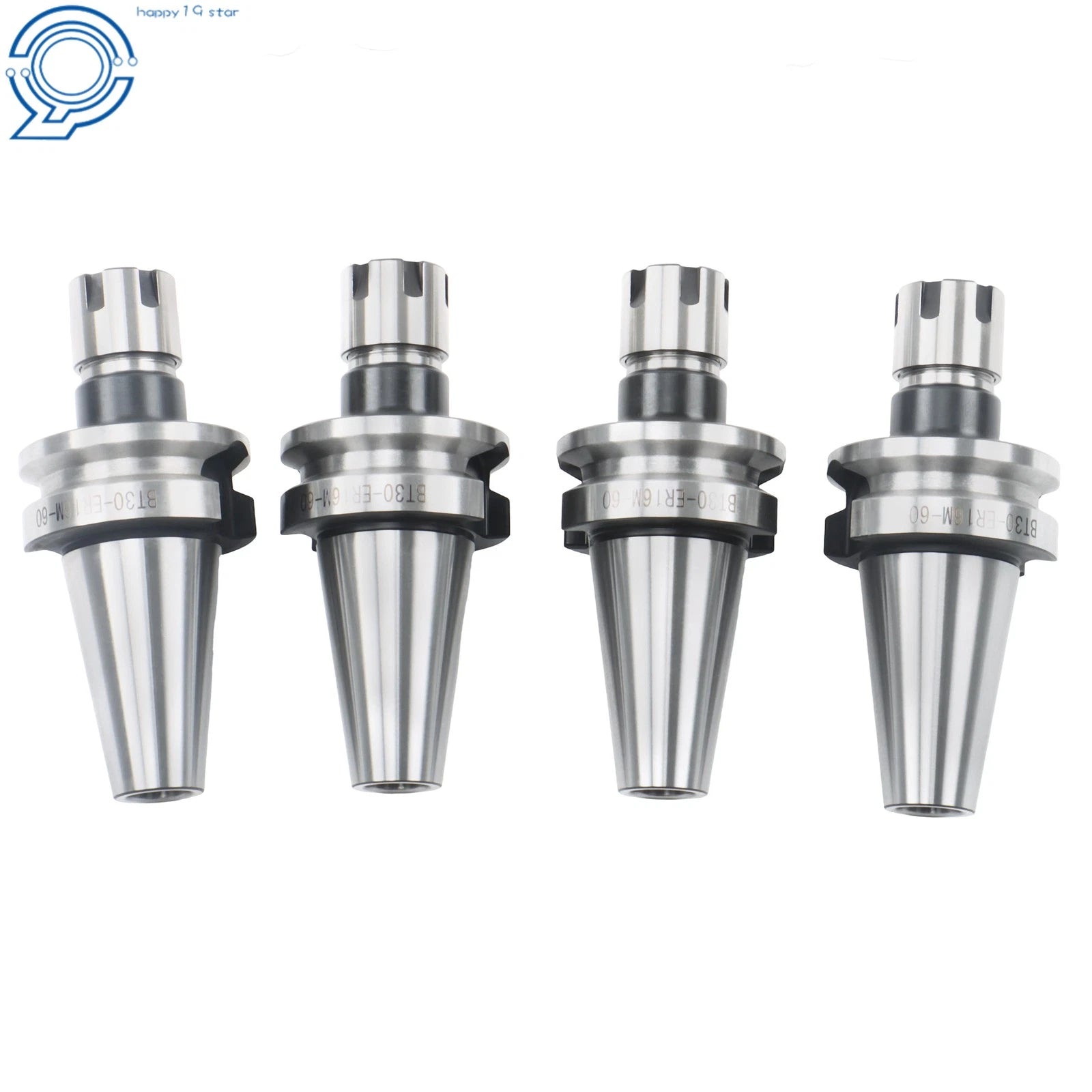 Set of 4 BT30 ER16 Collet Chucks for Mini Tool (G2.5 20K RPM)