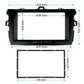 2 DIN Radio Stereo Install Mount Housing Dash Kit for Toyota Corolla (2009–2013)