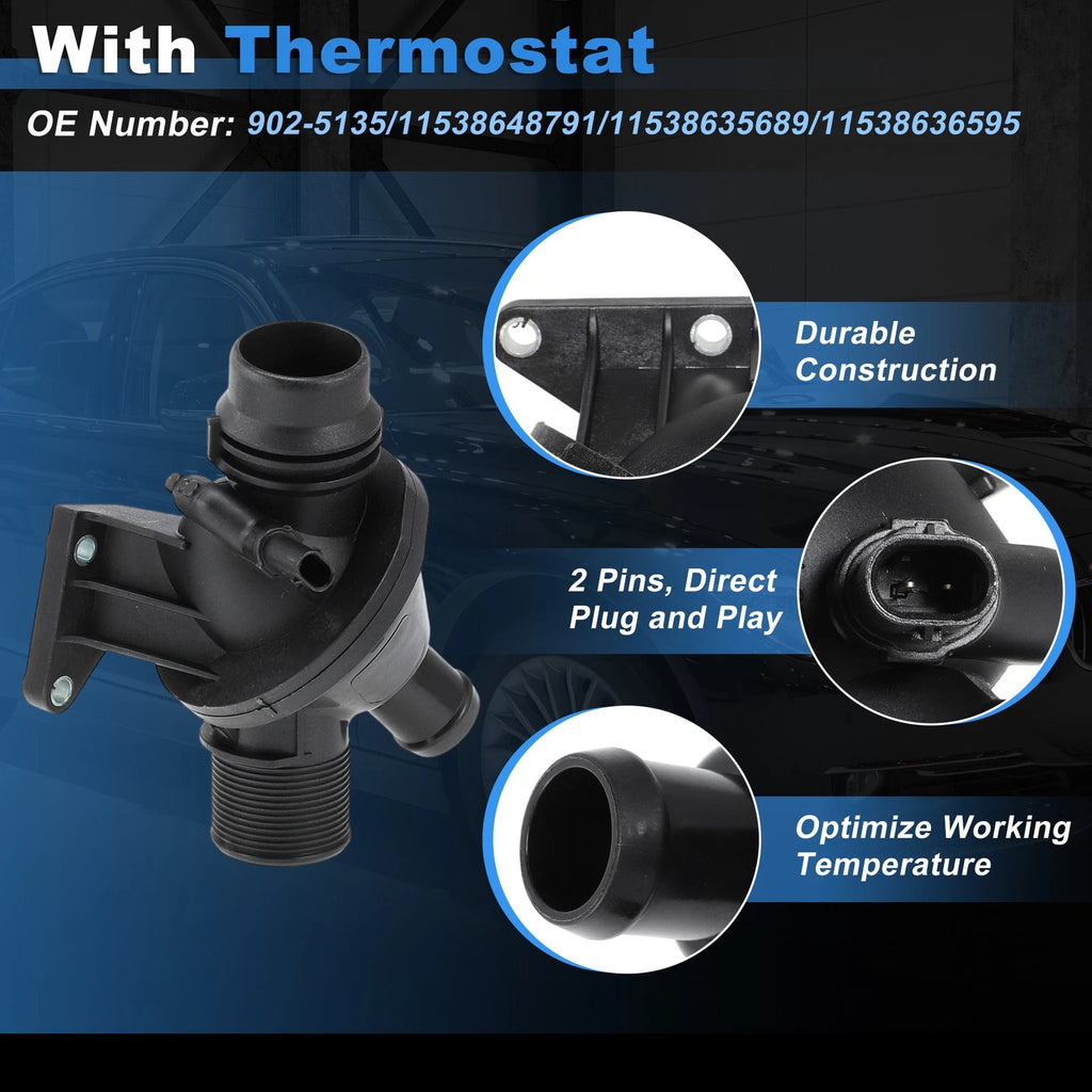 Electric Water Pump W/Thermostat for BMW 320i 328i X1 Z4 (2007–2015)