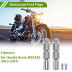 Motorcycle Foot Pegs for Honda Grom MSX125 2013-2020 Aluminum Alloy