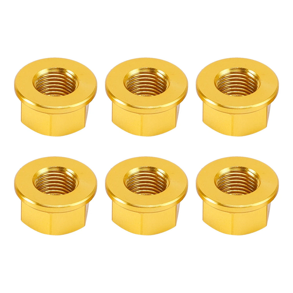 Set of 4 ALU M10 Gold Sprocket Nuts for Ducati Streetfighter V2 V4 1260 Diavel 1260