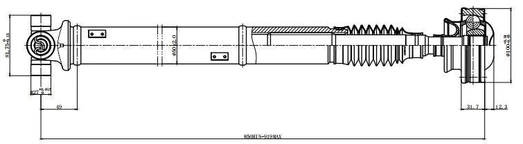 Drive Shaft for Jeep Grand Cherokee (2001–2004)