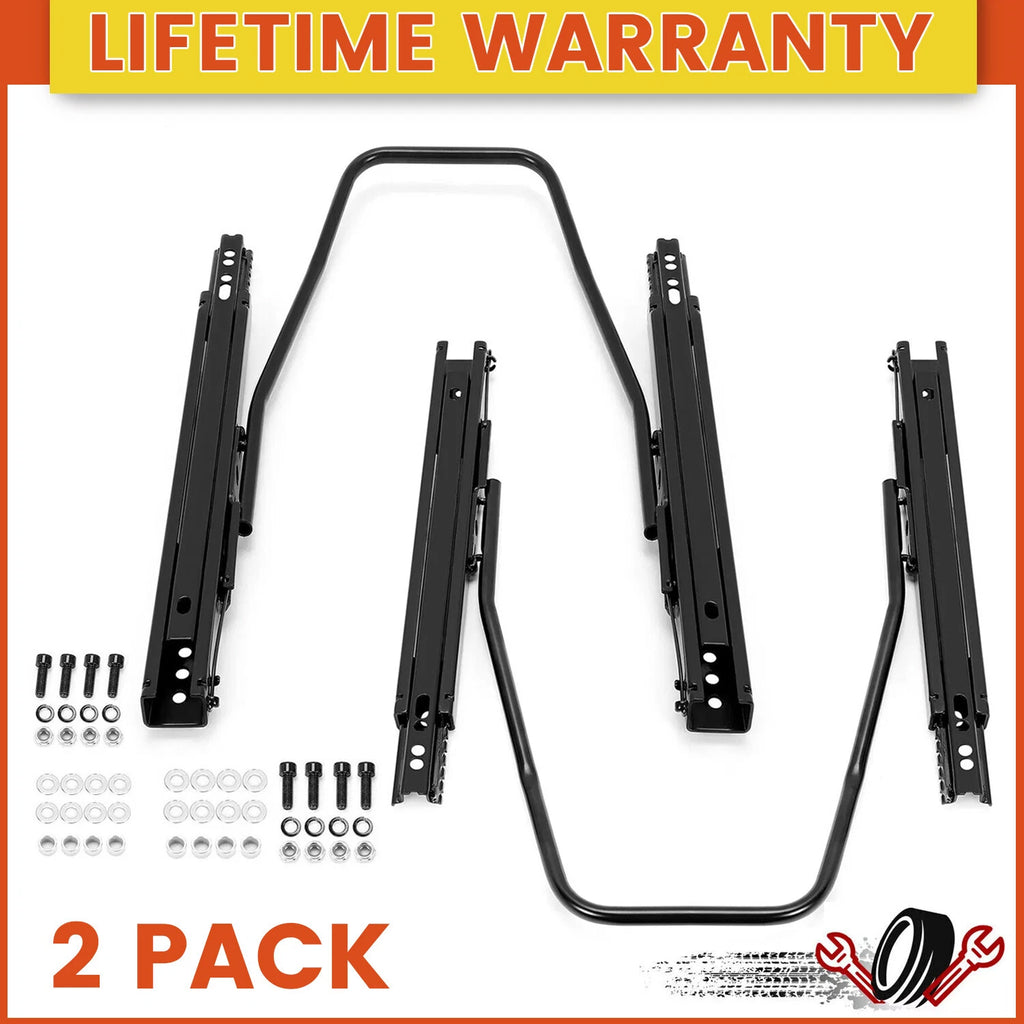 Dual Lock Racing Seat Base Slider Rail Bracket for Universal Fit