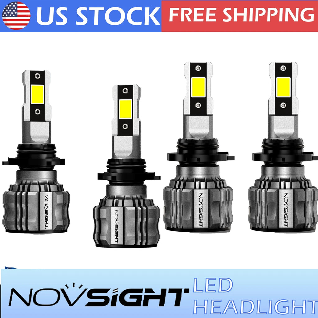 9005 H11 LED Headlight Bulbs Kit for High/Low Beam (6500K, 340000LM)