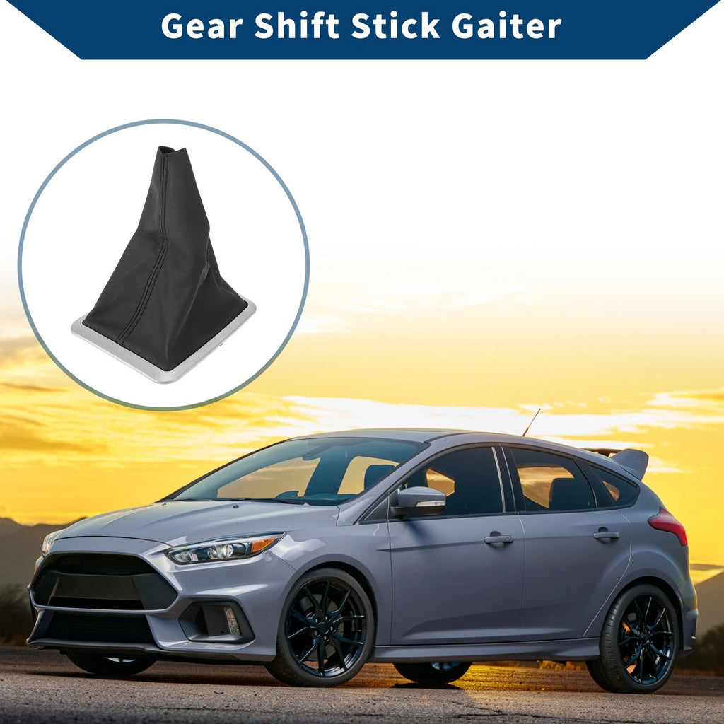 1 Pc Gear Shift Gaiter for Ford Focus MK2 (2004–2012) Black Leather