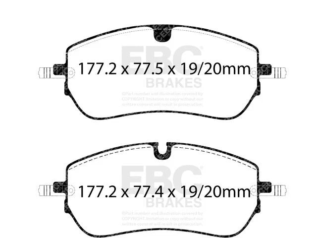 Front Brake Pad Set for Jaguar E-Pace (2021–2023) WY376HK