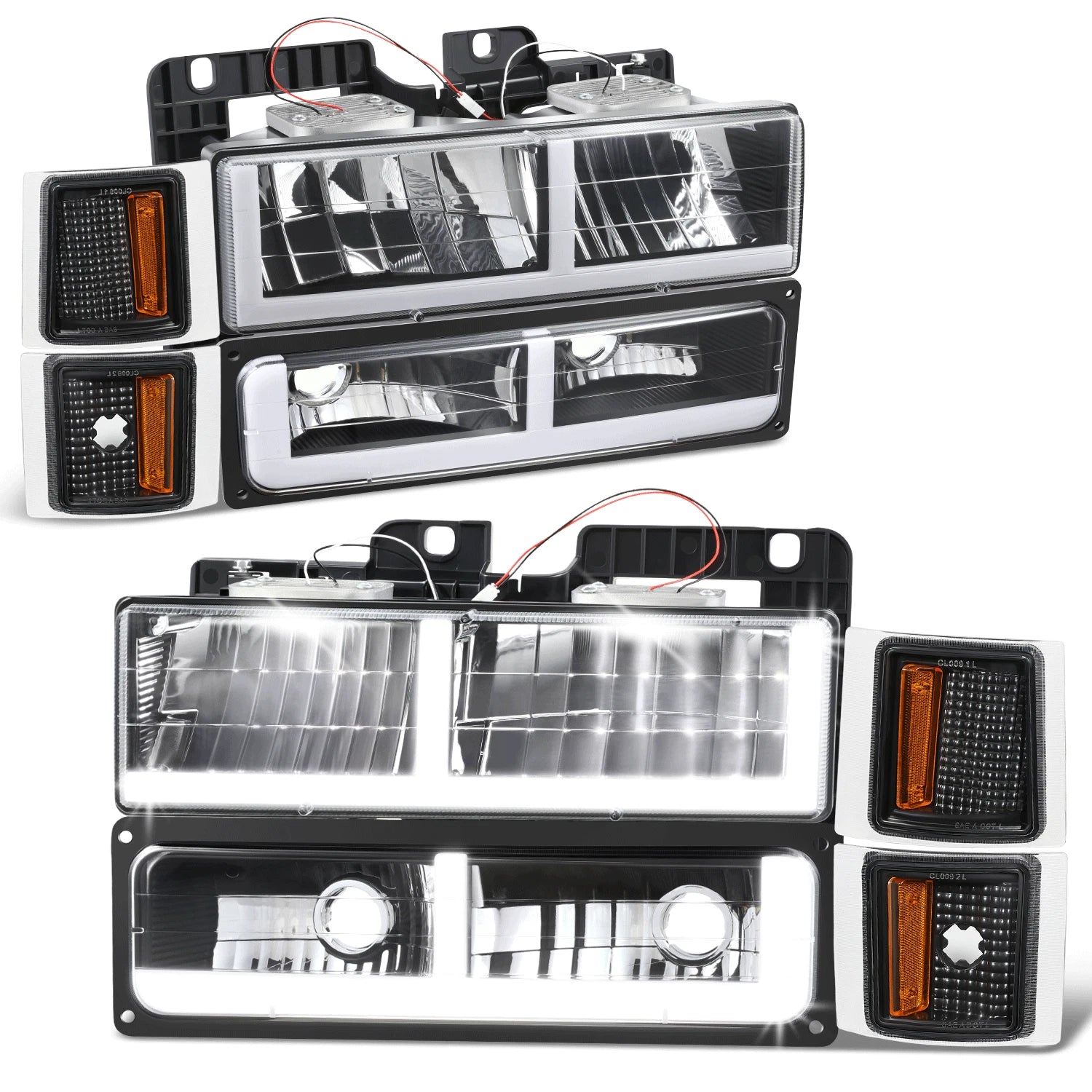 LED Headlight, Bumper Signal & Corner Lamps for Chevy C/K (1994–2000)