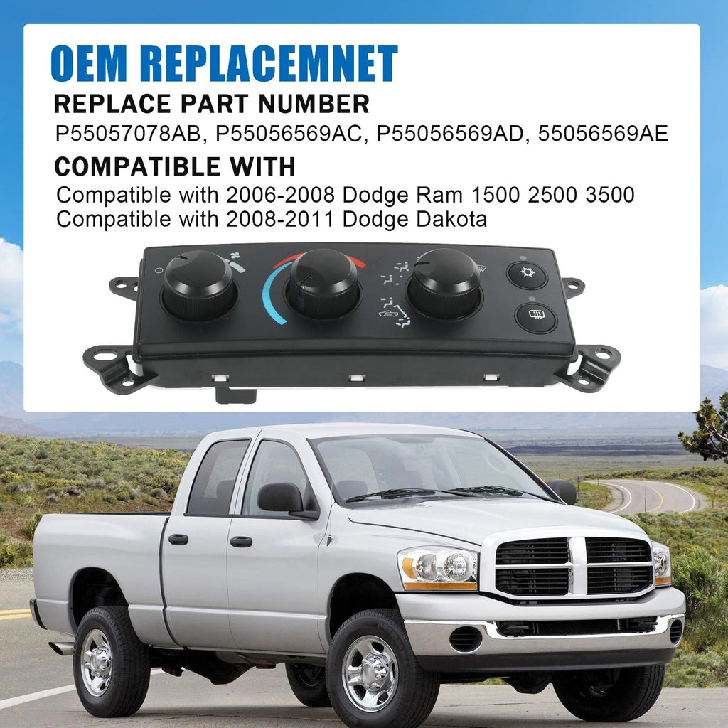Heater Climate Control Module for Dodge RAM 1500 2500 Dakota (2006-2011)