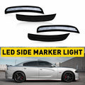 White LED Strip Side Marker Lights for Dodge Charger (2015–2022)