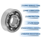 6000 Deep Groove Ball Bearing for Scooter Skateboard Wheel (10x26x8mm)
