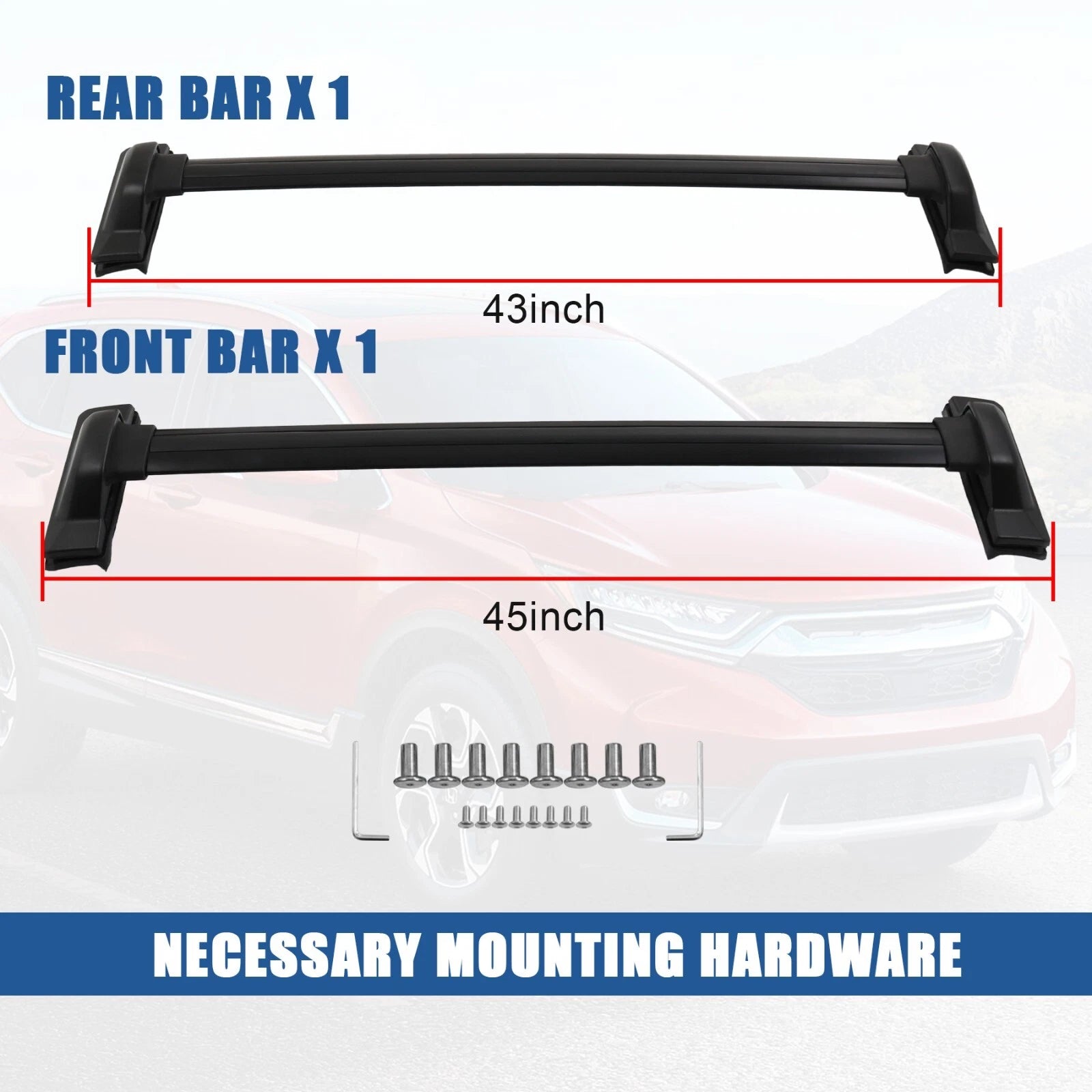 Roof Rack Cross Bars for Honda CR-V (2007–2011)