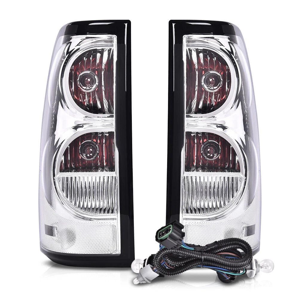 Chrome Tail Lights for Chevy Silverado 1500 2500 3500 (2003–2006)