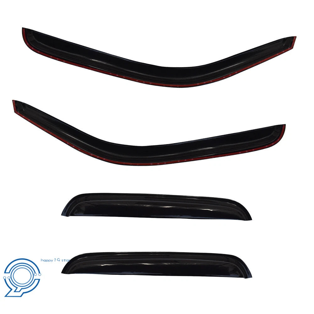 4X Window Visor for GMC Sierra Extended Cab (1999–2006) Vent Shades Rain Guard