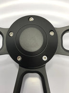 Billet Steering Wheel 14 Inch Black Red Half Wrap for Jeep Wrangler (1997–2018)