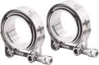 2.25 Inch V-Band Clamp & Flange Kit for Custom Exhaust Pipe (Universal)