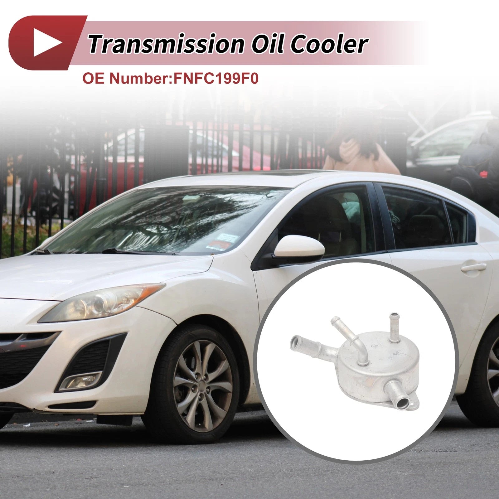 Engine Oil Cooler for Mazda 3 (2014–2019) No.FNFC199F0, Trans Cooler