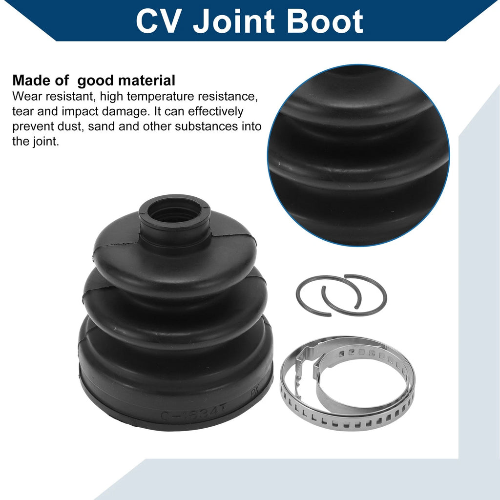 Inner CV Joint Boot Kit w/ Clamps for Hyundai Santa Fe (2009–2012)