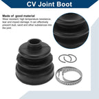 Inner CV Joint Boot Kit w/ Clamps for Hyundai Santa Fe (2009–2012)