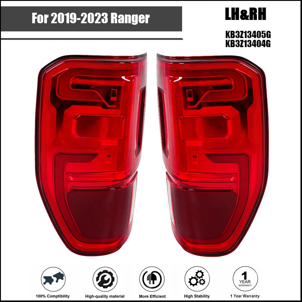 LED Brake Tail Light Assembly for Ranger (2019–2023) with Blind Spot