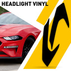 Smoked Blackout Vinyl Overlay Tint for Mustang (2018–2023)