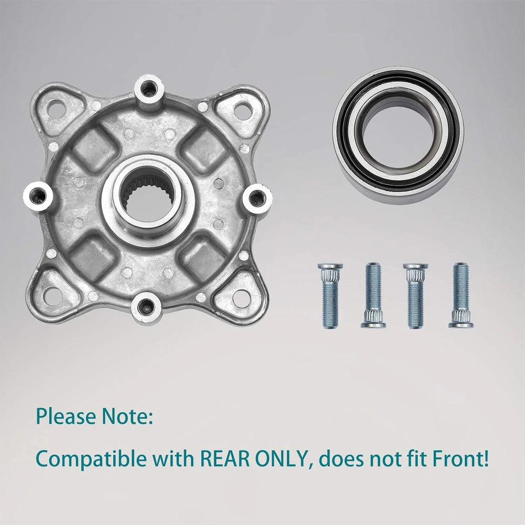 Rear Wheel Hub & Bearing & Studs Kit for Polaris Ranger 400-800 (2006–2021)